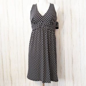INC International Concepts Black Polka Dot Dress